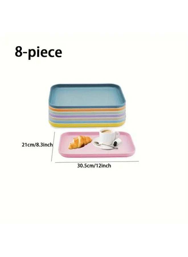 8 Pack Medium 12in X 8 3in Stackable Plastic Art Craft Storage Trays Set - Image 2